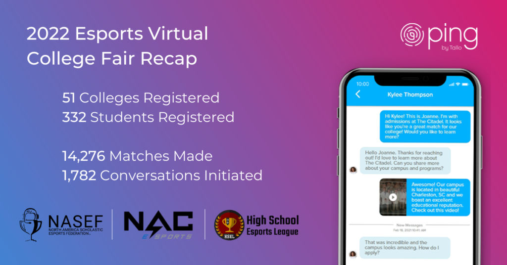 NASEF, NACE, & HSEL Esports Virtual College Fair Recap